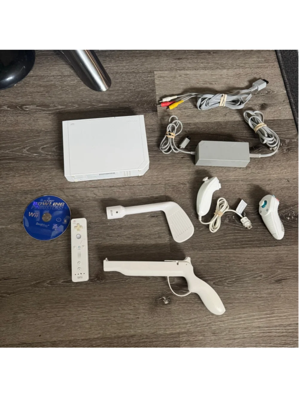 Nintendo Wii Console with AMF Bowling Pinbusters Game & Accessories Bundle Lot